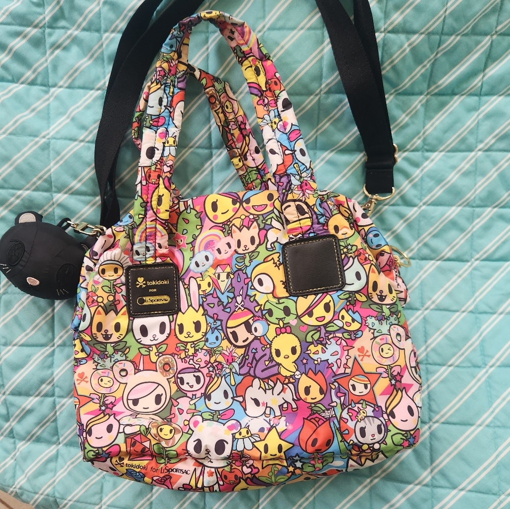 LeSportsac For Tokidoki Nuvola Tulip Donutella Tote Crossbody Purse